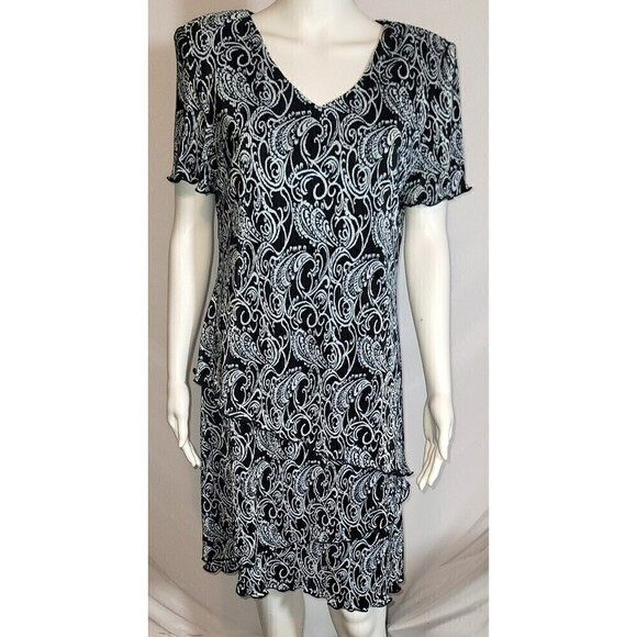 Connected Apparel Asymmetrical Layered Dress - Size 12 - Picture 1 of 9